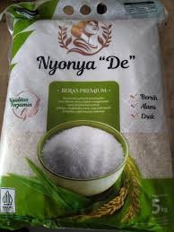 Beras merk nyonya de kemasan 1kg toko krembung sejahtera