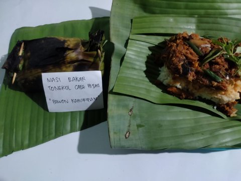 Nasi Bakar Tongkol Cabe Hijau