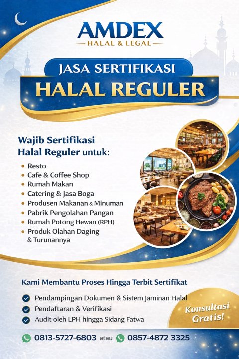 Jasa Sertifikasi Halal Reguler