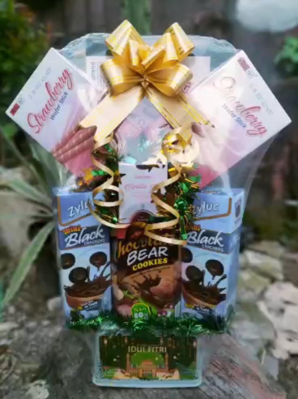 Parcel Lebaran / Hampers Idul Fitri – Isi Snack & Sembako | Bisa Custom | Ready Kirim