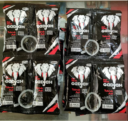 Kopi Gadjah Tubruk Asli renceng isi 20 pcs