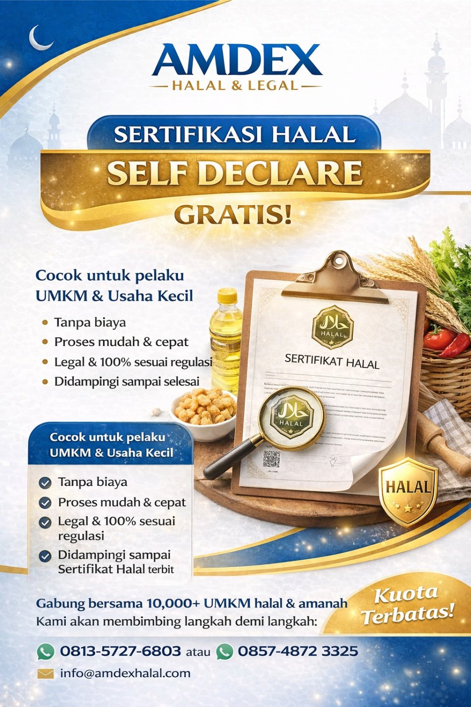 Jasa Sertifikasi Halal Gratis